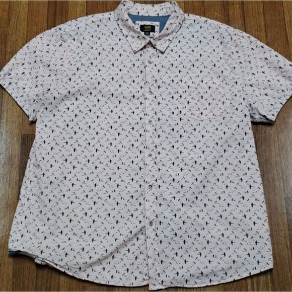 🌹LEE BUTTON UP PINK SHIRT - Picture 1 of 5
